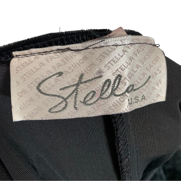 Vintage Stella Velvet Sleeveless Mini Dress Size Medium - Picture 9 of 9